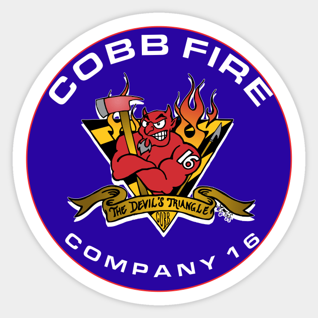 Cobb County Fire Station 16 Sticker by LostHose